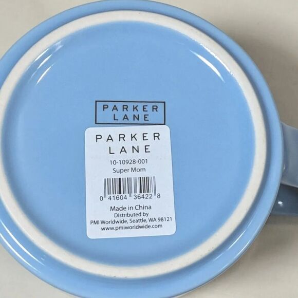 'Super Mom' 16 oz Blue Mug - Picture 2 of 3